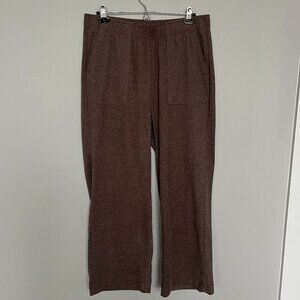 90 Degree Brown Soft Knit Wide Leg Pant XL